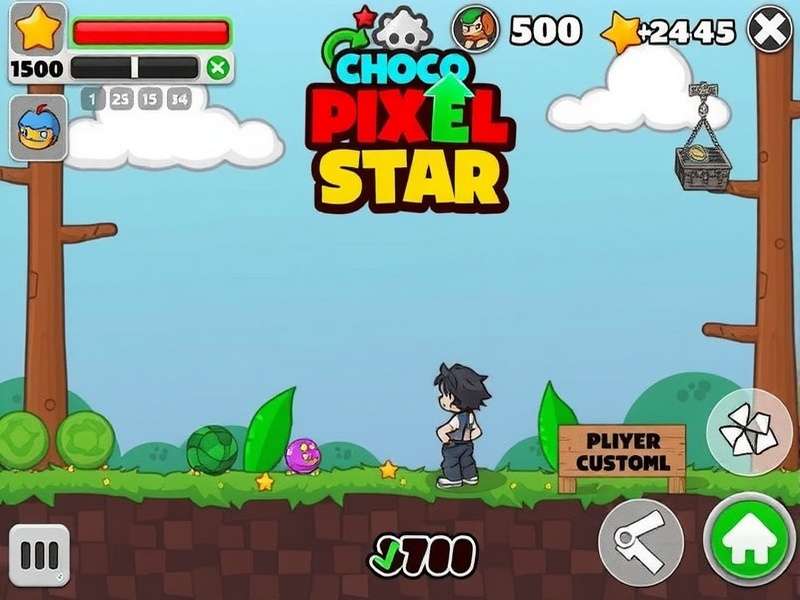 Choco Pixel Star Game Screenshot